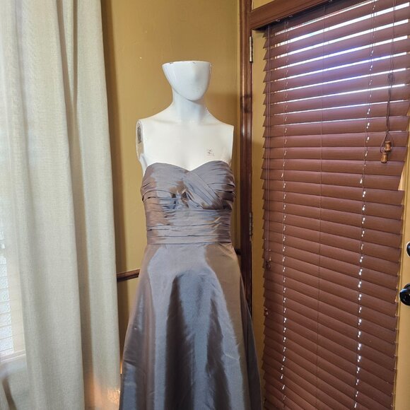 Juniors Vintage MORI LEE By MADELINE GARDNER Bridesmaid Prom Formal sz 7 - Picture 4 of 16